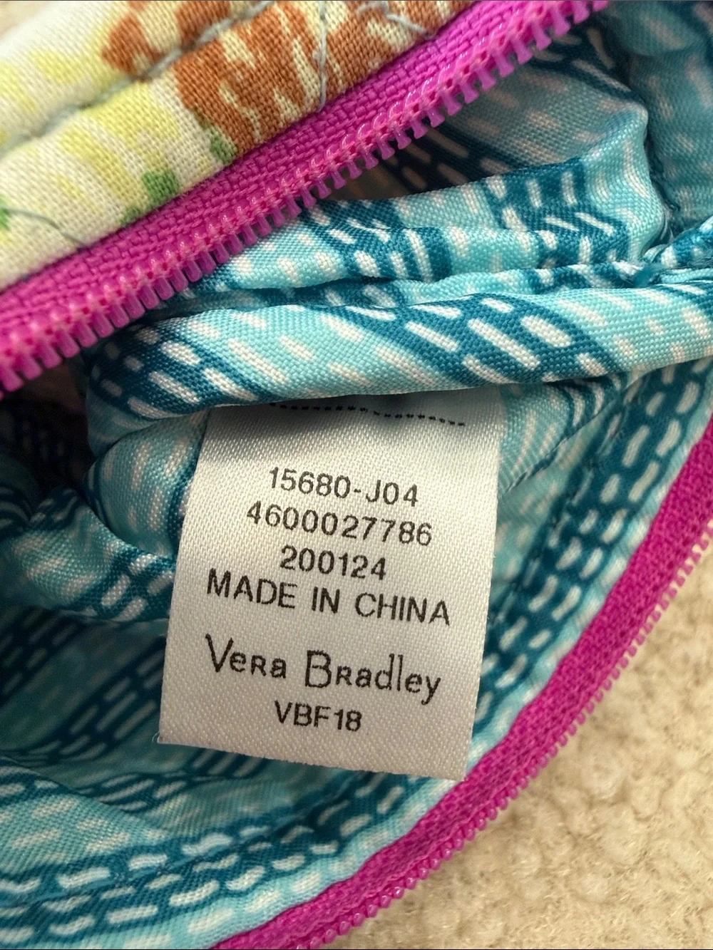 Vera Bradley colorful quilted